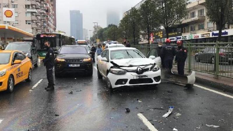 Beşiktaş'ta zincirleme kazası