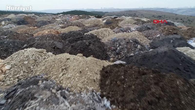 Arnavutköy'de kaçak hafriyat tepecikleri oluştu