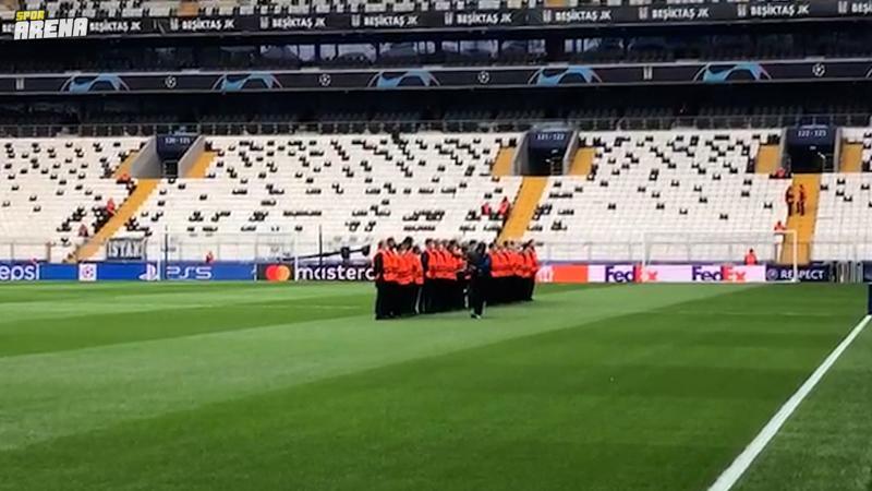 Beşiktaş'ın Portekiz'in Sporting maçı öncesi ilginç görüntüler ortaya çıktı