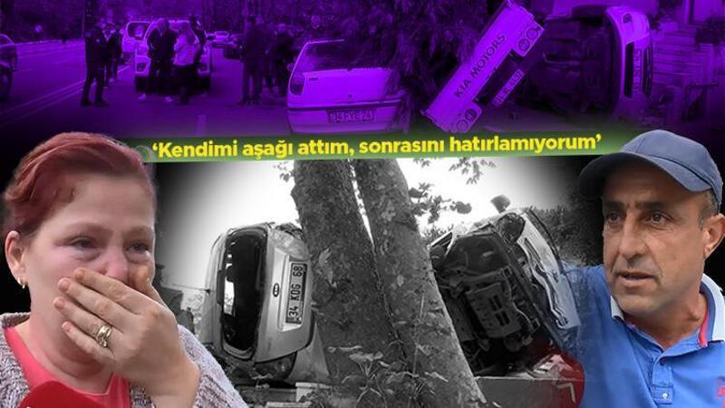 Sarıyer'de freni boşalan kamyonet 4 araca çarpıp durdu