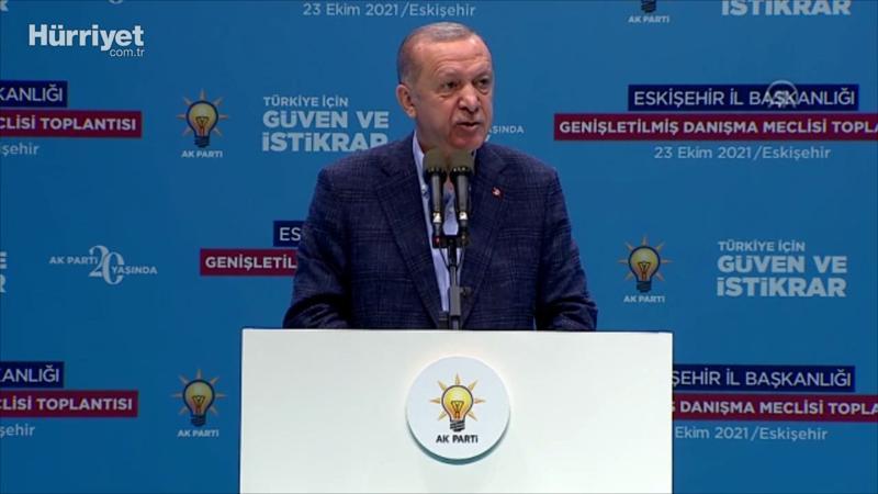 Cumhurbaşkanı Erdoğan, AK Parti Eskişehir Genişletilmiş İl Danışma Toplantısı'nda konuştu