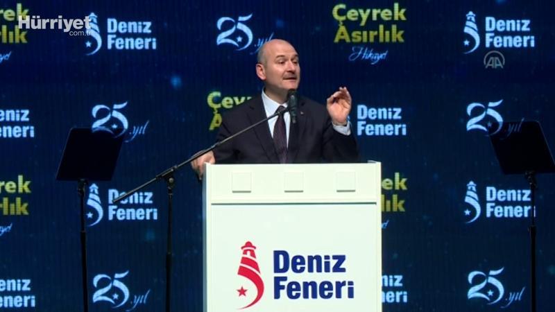 İçişleri Bakanı Süleyman Soylu, Deniz Feneri 25. Hizmet Yılı Özel Programı'nda açıklamalarda bulundu