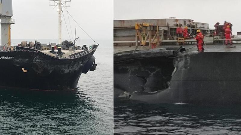 Marmara Denizi’nde iki gemi çarpıştı