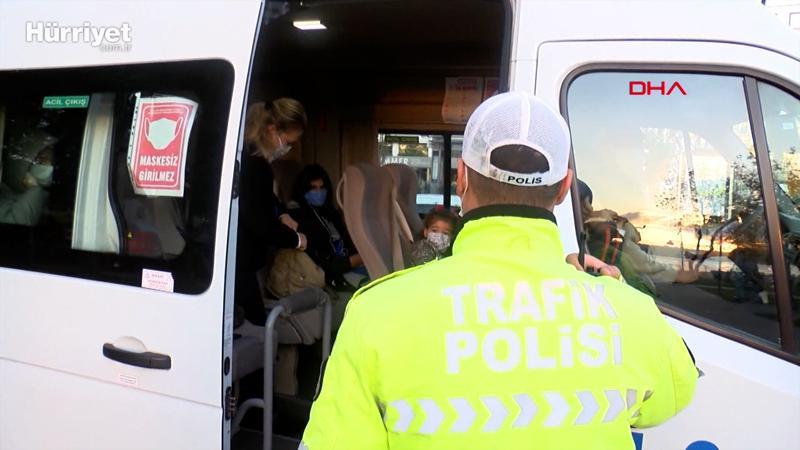 Kadıköy'de korsan öğrenci servisi yakalandı