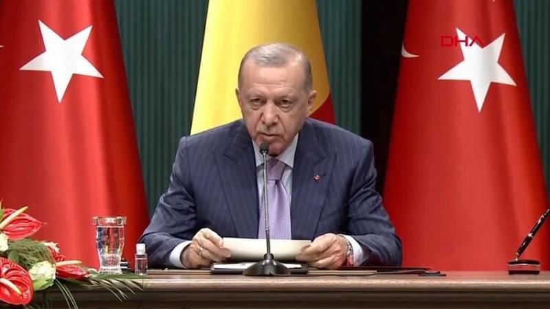 Cumhurbaşkanı Erdoğan, Çad Geçiş Dönemi Devlet Başkanı ile açıklamalarda bulundu