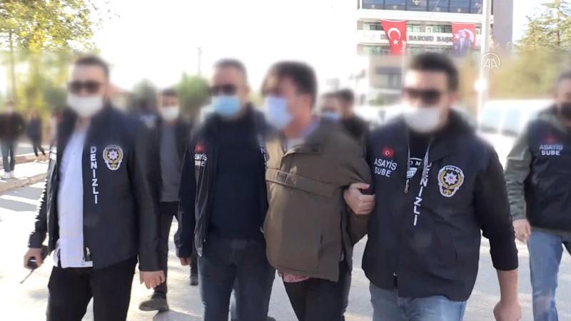 Denizli'de kız arkadaşını bıçaklayarak öldüren zanlı adliyede