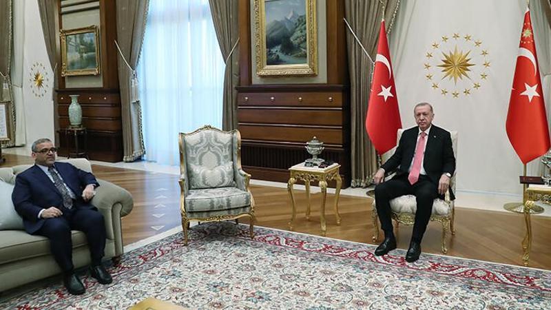 Cumhurbaşkanı Erdoğan, Libya Yüksek Devlet Konseyi Başkanı El-Meşri'yi kabul etti
