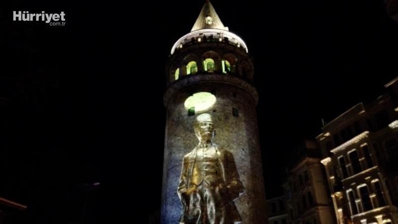 Atatürk'ün vefatının 83. yılında Galata Kulesi'nde anma etkinliği