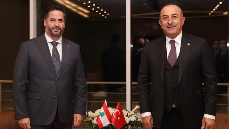 Dışişleri Bakanı Çavuşoğlu, Lübnan Ekonomi Bakanı Emin Selam ile gerçekleştirdi