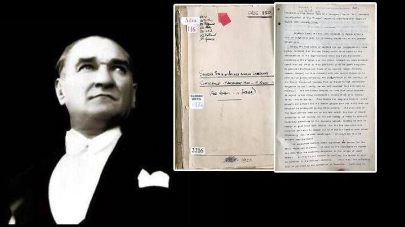 Atatürk'ün hiç yayımlanmayan röportajı İngiliz arşivinde
