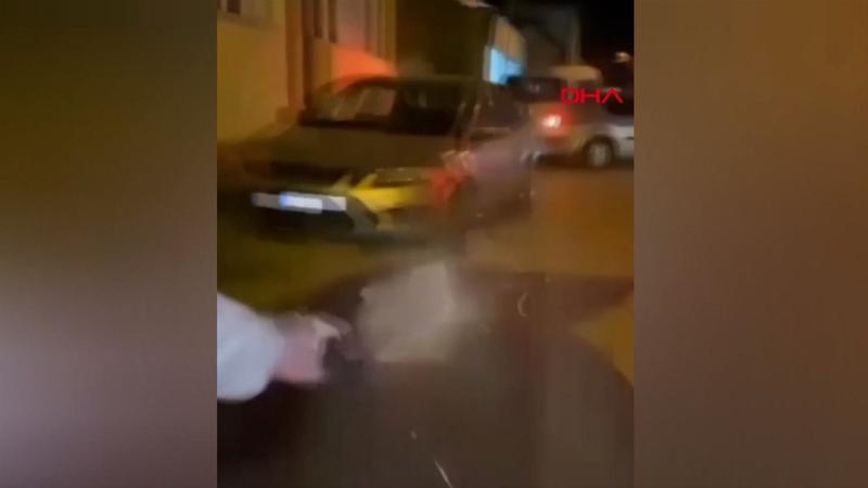 Araçtan tabancayla rastgele ateş böyle açtılar