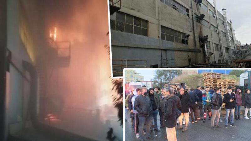 Esenyurt'ta tekstil ve kağıt fabrikasında yangın
