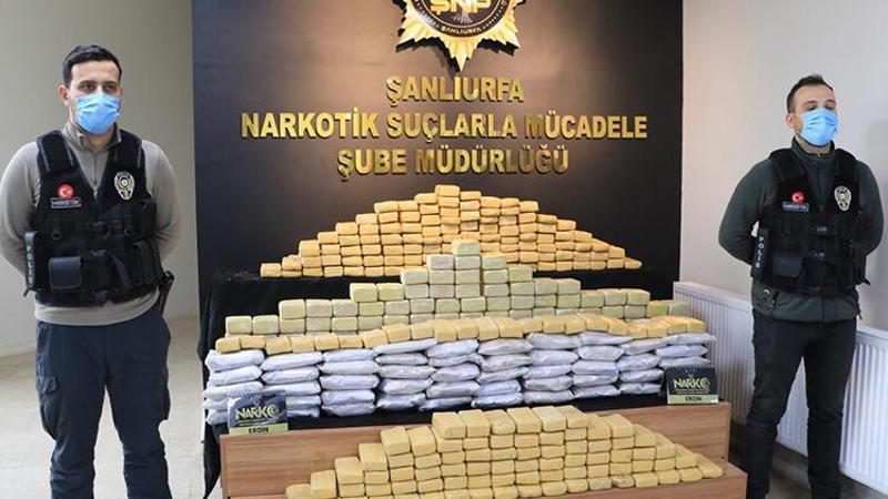 Şanlıurfa'da 20 milyon liralık eroin ele geçirildi