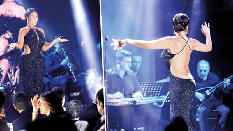 Dekoltesi dikkat çekti... Hülya Avşar şov!