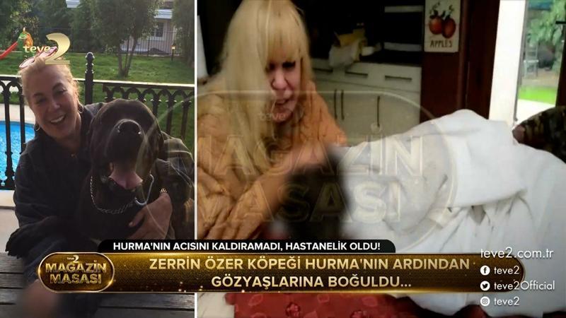 Zerrin Özer’in köpeği Hurma’ya vedası yürek burktu….