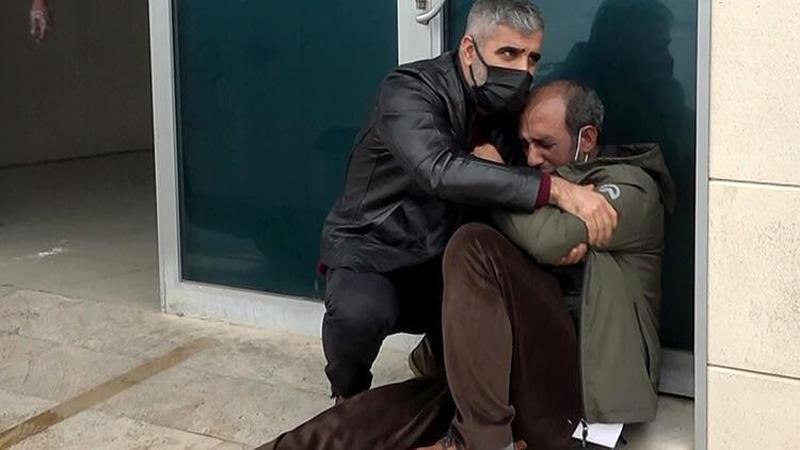 Kazada hayatını kaybeden kardeşinin cenazesini alırken yere yığıldı