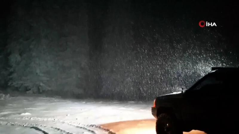 Karabük’ün yüksek kesimleri beyaz örtüyle kaplan