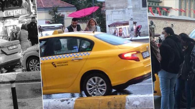 Taksiciler lodosta bile pazarlık yapıp müşteriyi almadı