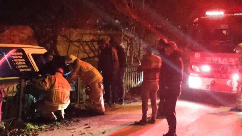 Kırıkkale'de dolmuş su kanalına düştü: 1 yaralı