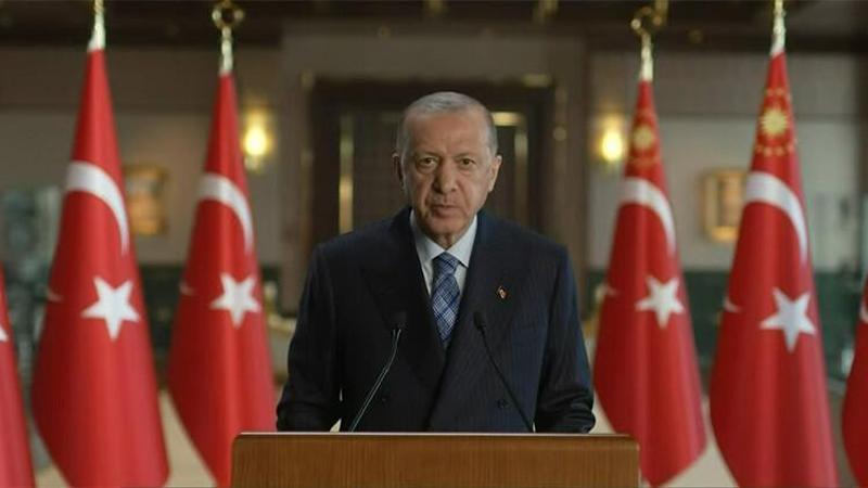 Cumhurbaşkanı Erdoğan, Milli Deniz Topu Kara Atış Testi Programı'na video mesaj gönderdi
