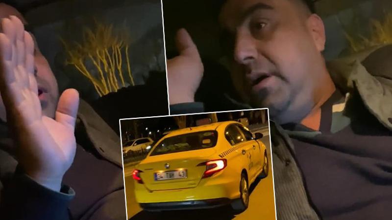Trafiğe girmek istemeyen taksici: Gel sen sür