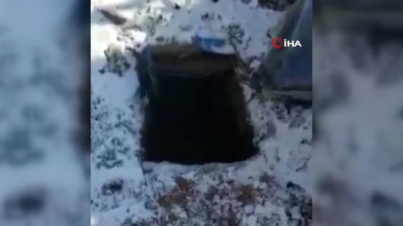 Bingöl'de PKK'lı teröristlerce kullanılan 6 odalı sığınak imha edildi