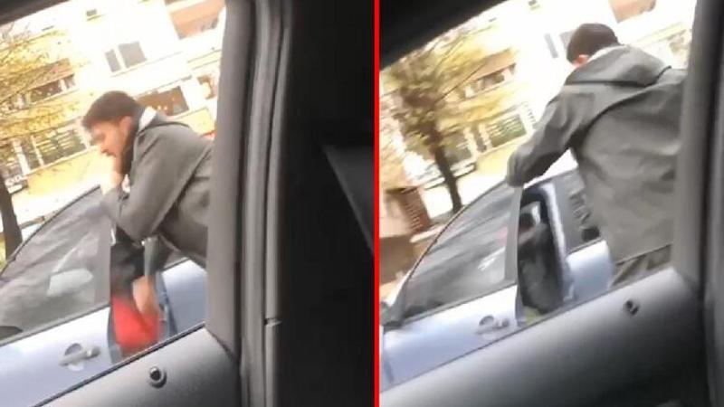 Kadıköy'de trafikte kasklı dehşet