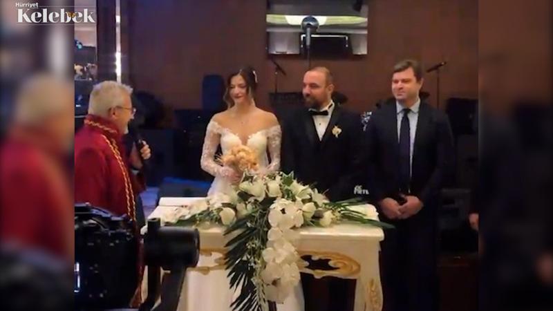 Eski futbolcu Sercan Yıldırım uzun zamandır aşk yaşadığı Nihan Yönel ile nikah masasına oturdu