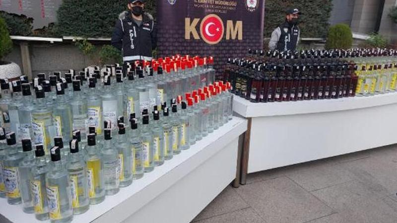 Silivri'de yılbaşı öncesi denetim: TIR'da 4 milyon liralık sahte içki ele geçirildi