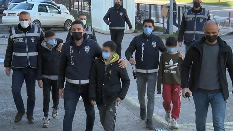 Ordu'dan çaldıkları otomobille İstanbul'da yakalanan 3 çocuk adliyeye sevk edildi