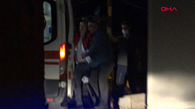 Evinin önünde bacağından vuruldu
