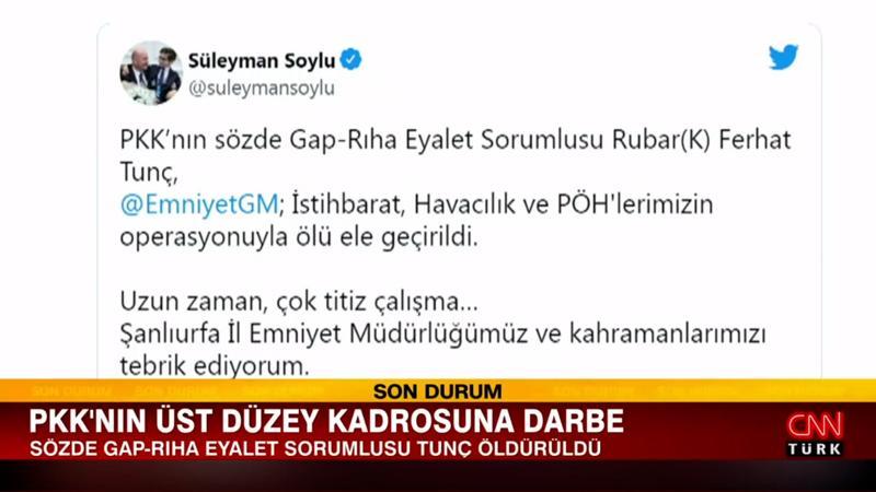 PKK'nın üst düzey kadrosuna darbe