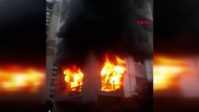 Kadıköy'de dairede yangın