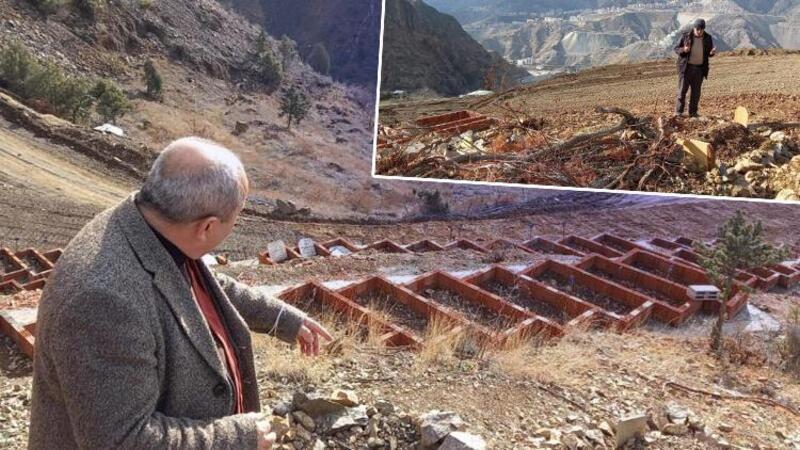 Artvin'in Yusufeli ilçesinde 450 mezarın taşınma işlemi sürüyor