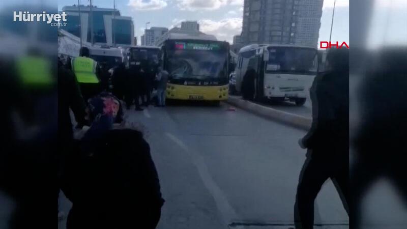 Esenyurt'ta yolun karşısına geçerken İETT otobüsünün çarptığı yaya ağır yaralandı