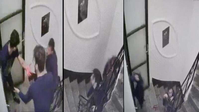 İstanbul'da otelde dehşet! Bıçaklandı, can havliyle kaçarken merdivenlerden düştü