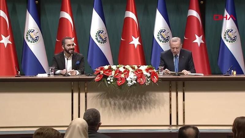 Cumhurbaşkanı Erdoğan, El Salvador Cumhurbaşkanı Bukele ile basın toplantısında açıklamalarda bulundu