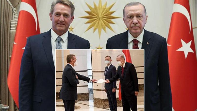 Cumhurbaşkanı Erdoğan, ABD Büyükelçisi Jeffry Lane Flake'in güven mektubunu kabul etti