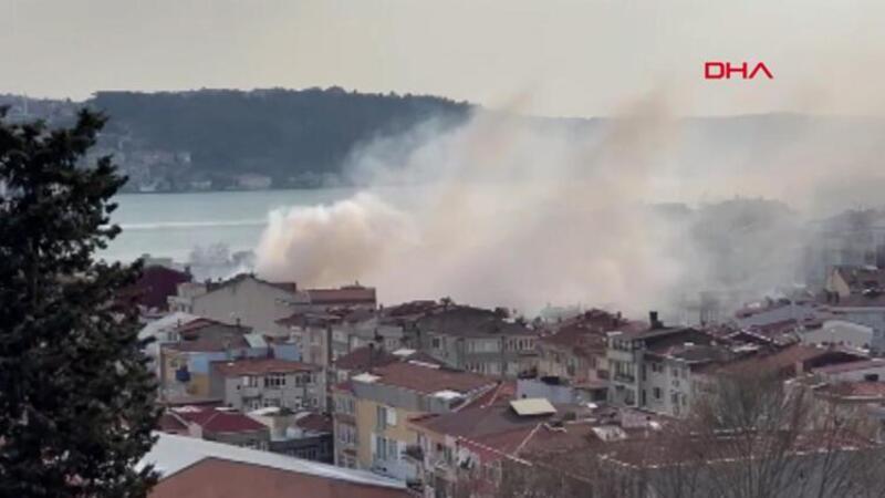 Ortaköy'de yangın paniği! Ekipler müdahale ediyor