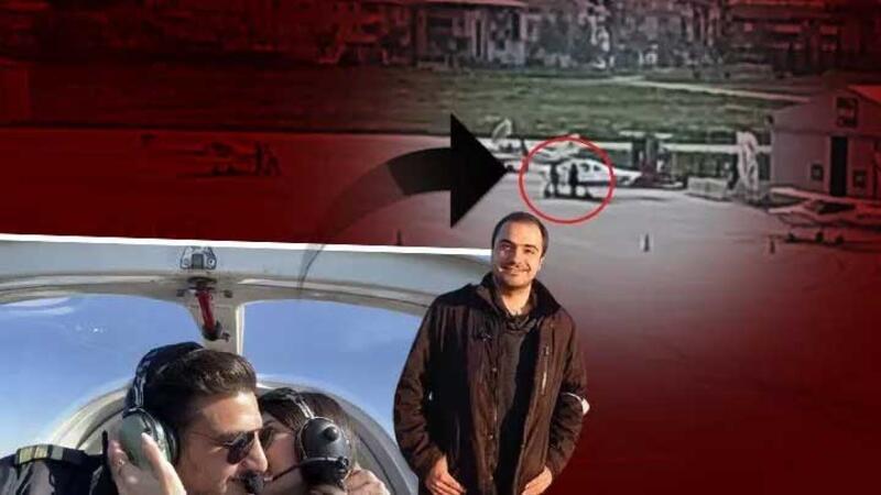 Bursa'da düşen uçağın pilotlarının havalimanındaki son görüntüleri ortaya çıktı
