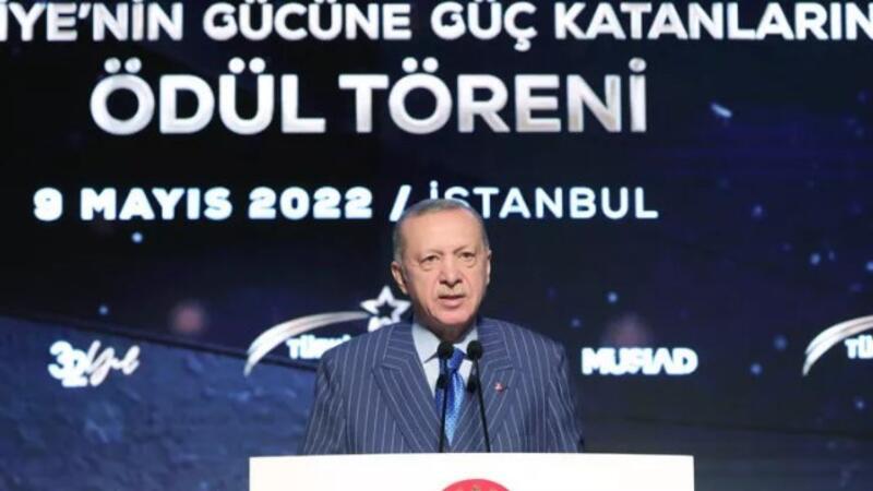 Cumhurbaşkanı Erdoğan, Geleneksel MÜSİAD Türkiye'nin Gücü Ödülleri Töreni'ne katıldı