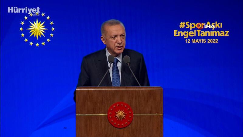 Cumhurbaşkanı Erdoğan, Özel Eğitim Okulları'na Spor Malzemesi Dağıtım Töreni'nde konuştu