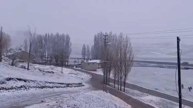 Erzurum'da mayıs ayında kar sürprizi