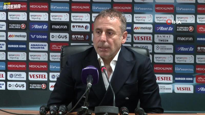 Trabzonspor Teknik Direktörü Abdullah Avcı, Altay'ı 2-1 mağlup ettikleri maçın ardından konuştu
