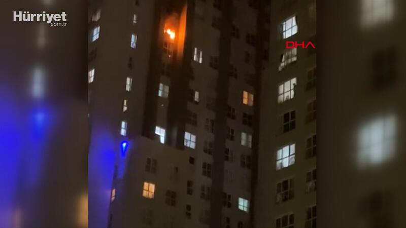 Esenyurt'ta 38 katlı binada yangın çıktı