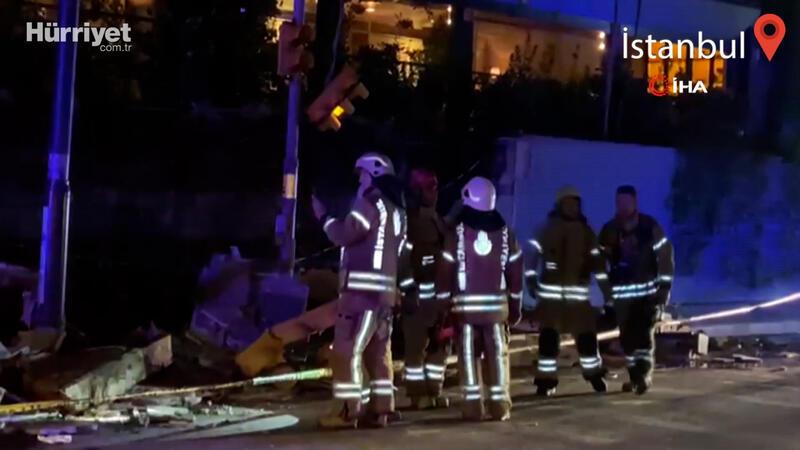 İstanbul'da lüks restoranın istinat duvarı çöktü: 2 ağır yaralı