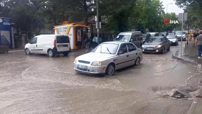Kırıkkale'de sağanak yağış ve dolu etkili oldu