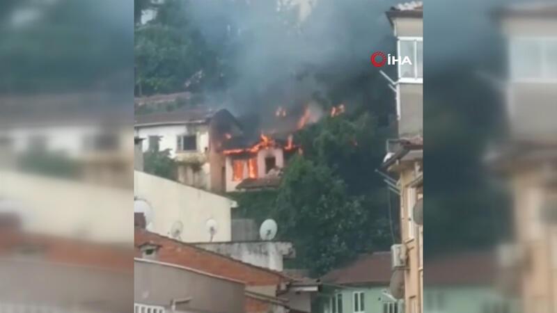 Bursa'da Uludağ’ın eteklerinde korkutan yangın