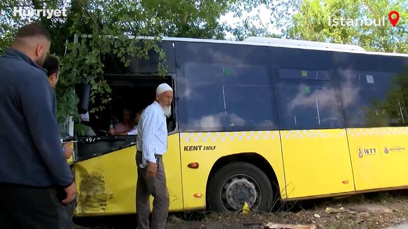 Sarıyer'de cipe çarpan İETT otobüsü kaza yaptı: Yaralılar var