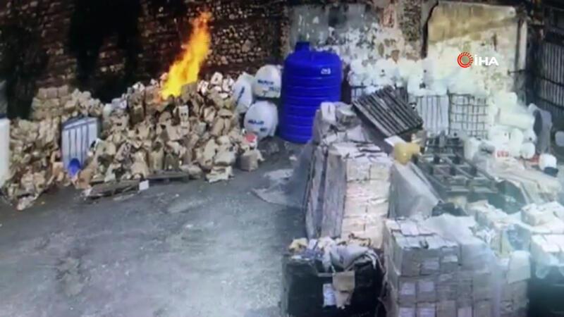 İstanbul Emniyet Müdürlüğü Kumkapı'daki yangının çıkışı anını paylaştı